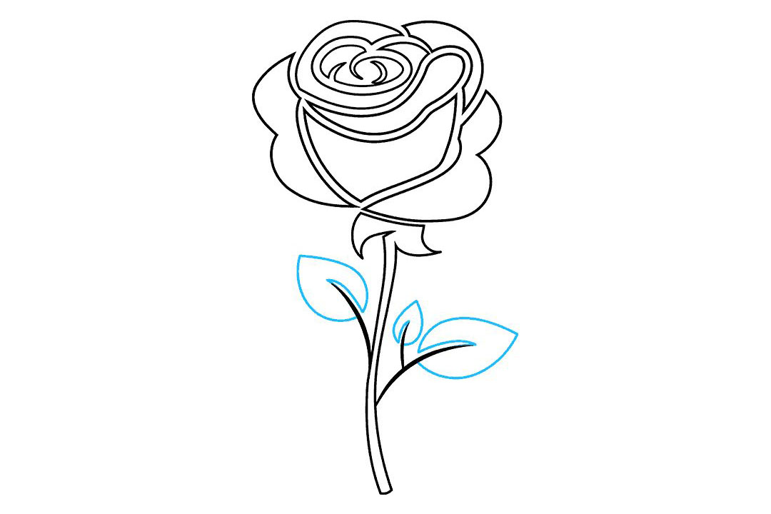如何画玫瑰纹身图片-图9