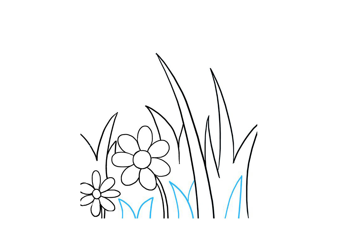 路边的野花怎么画-图5