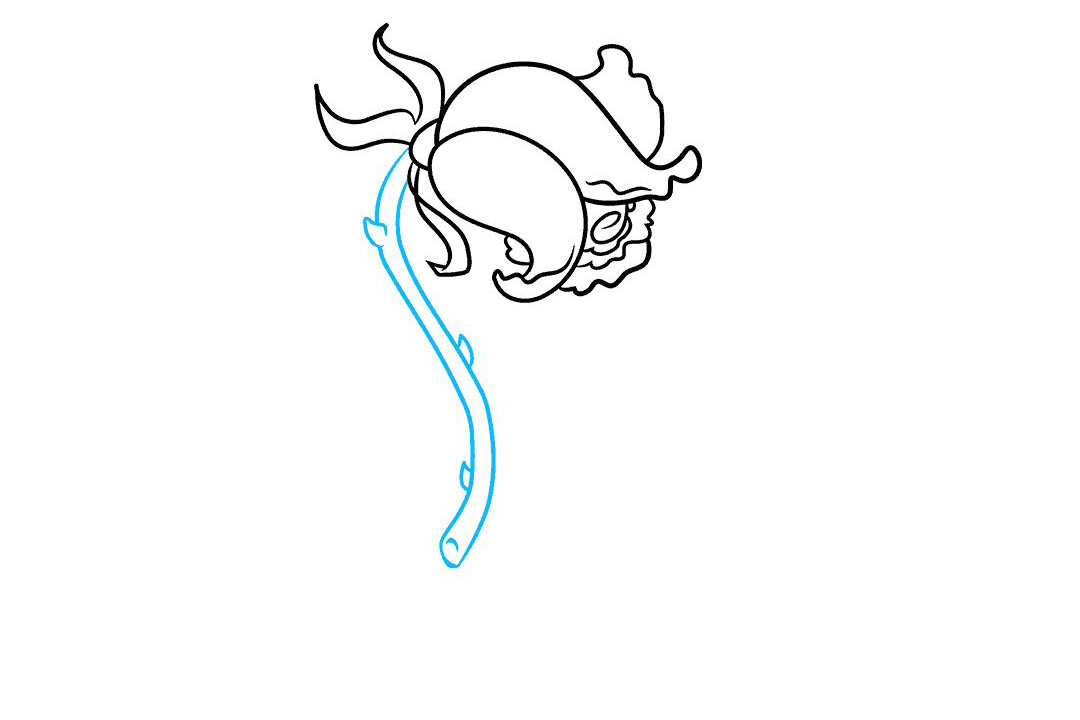 如何画一朵凋零的玫瑰花-图4