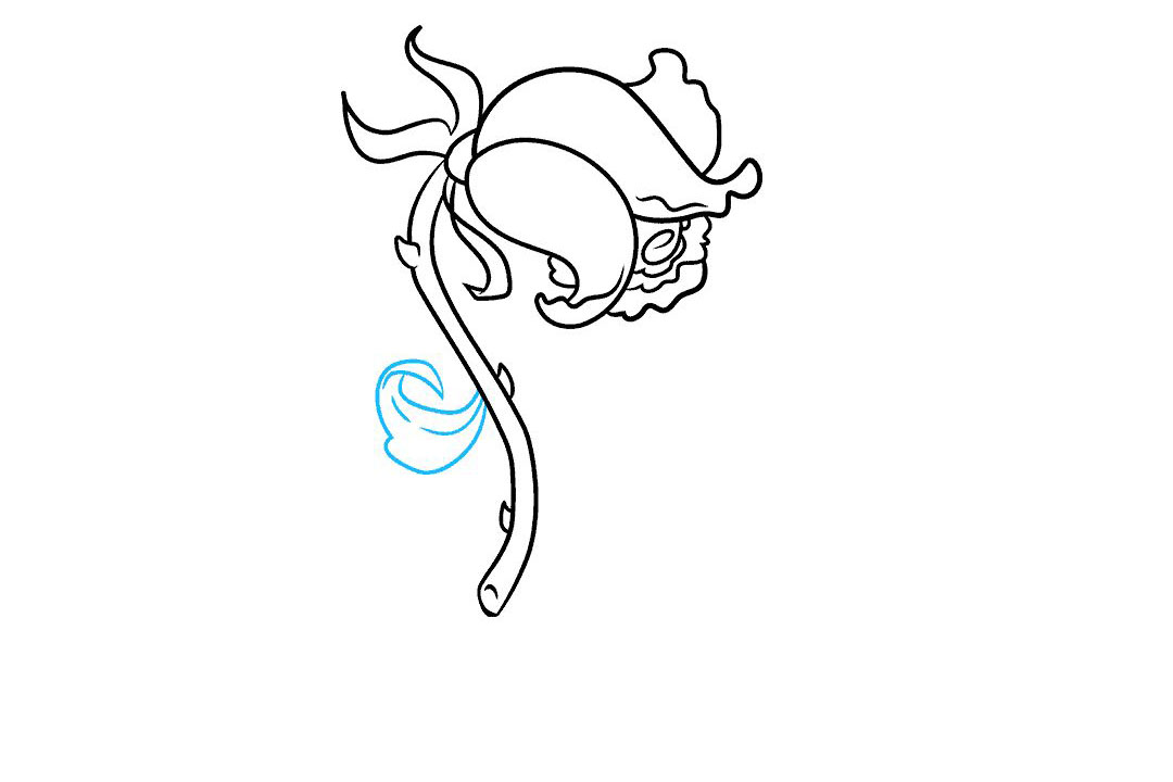 如何画一朵凋零的玫瑰花-图5