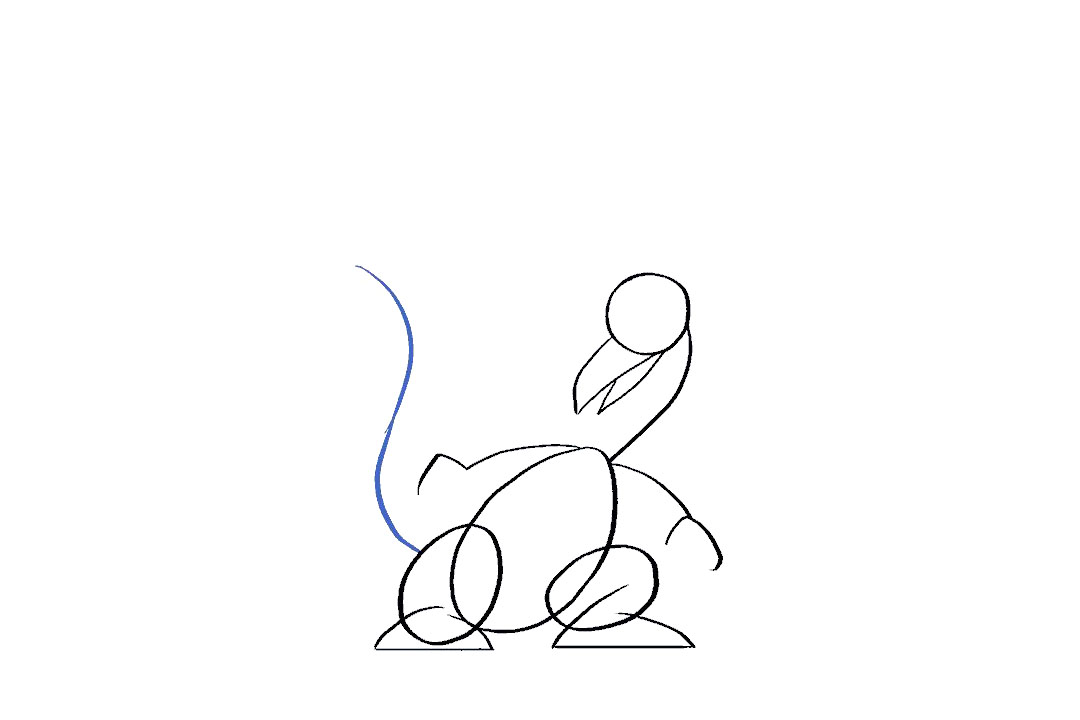 如何画卡通喷火龙简笔画-图8