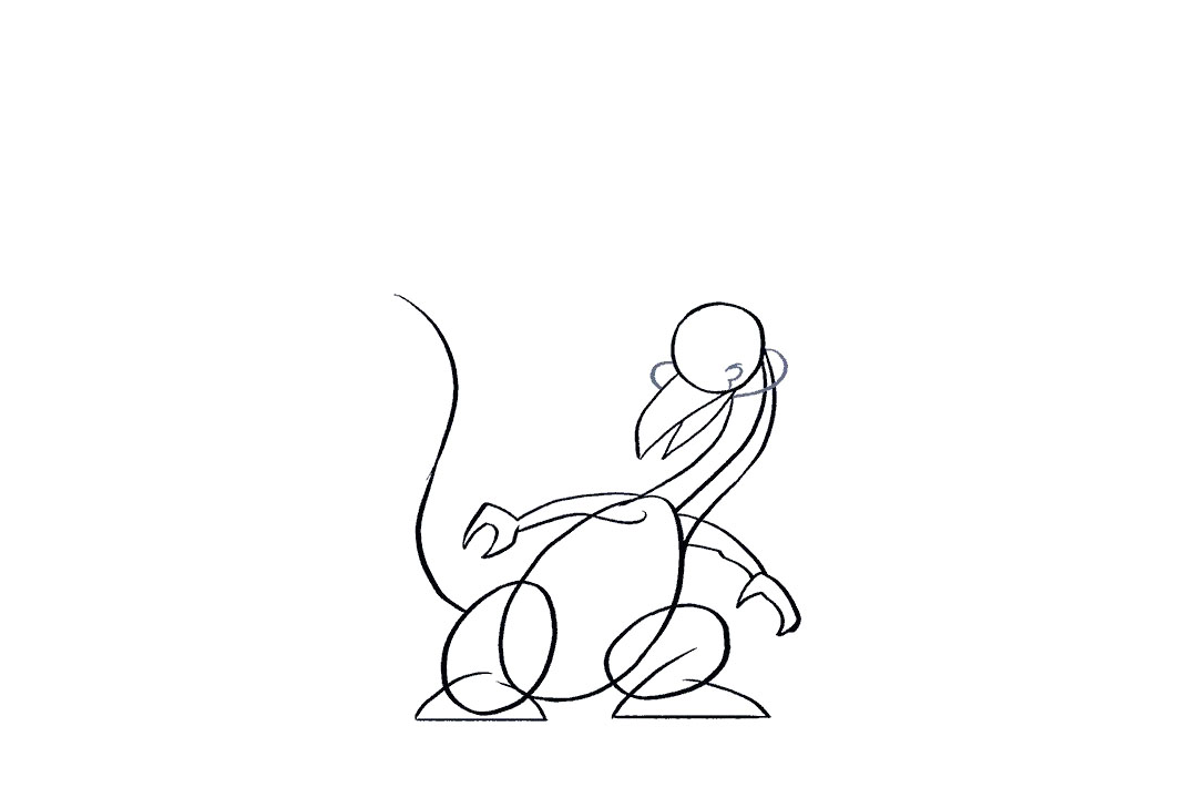 如何画卡通喷火龙简笔画-图11