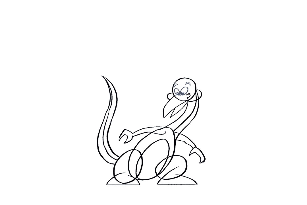 如何画卡通喷火龙简笔画-图14