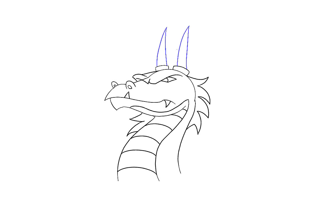 如何画龙首简笔画-图19