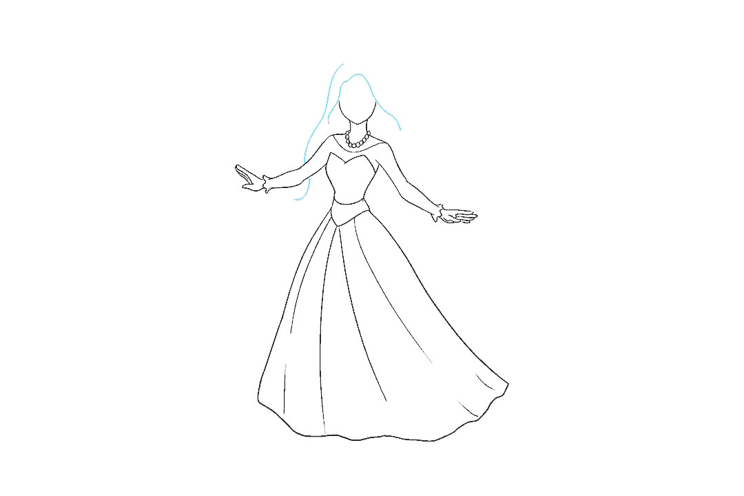 怎么画动漫人物-漂亮的公主-图12