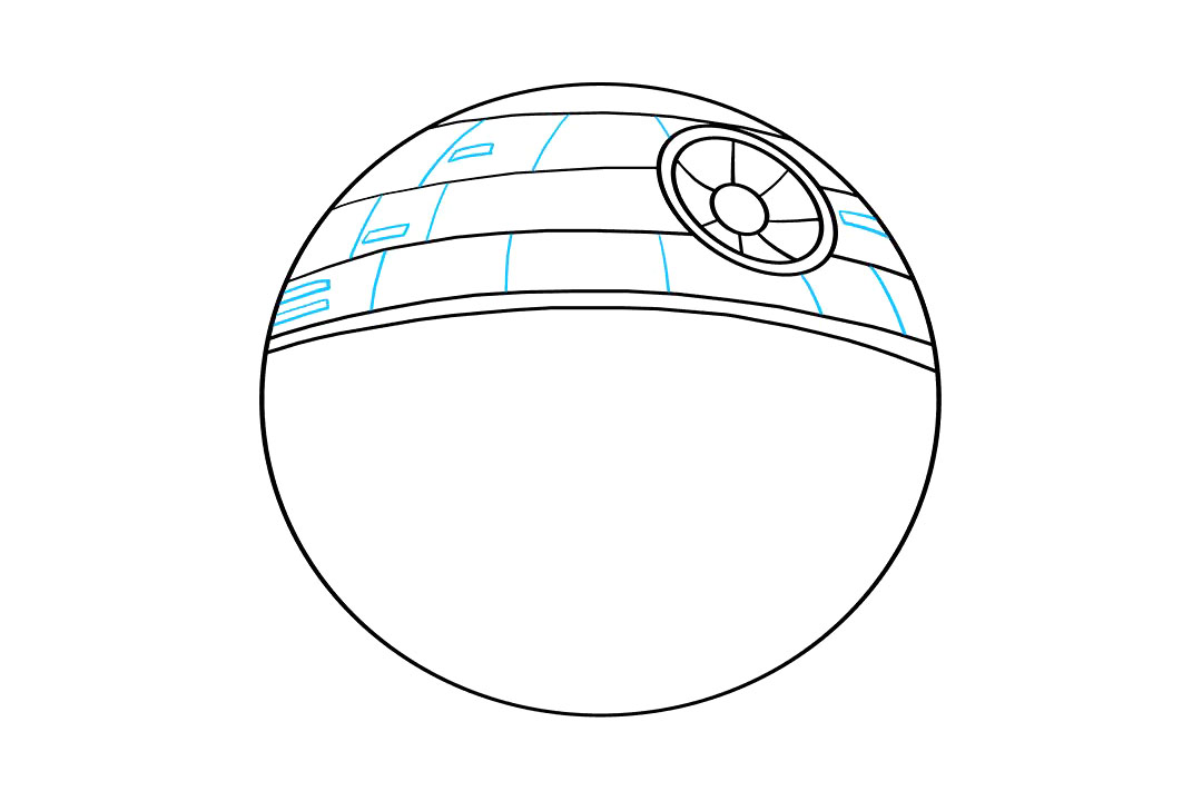 星球大战中的死星怎么画-图6