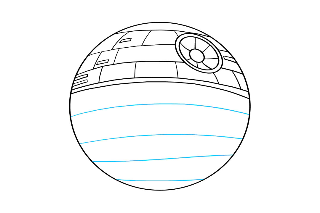 星球大战中的死星怎么画-图7