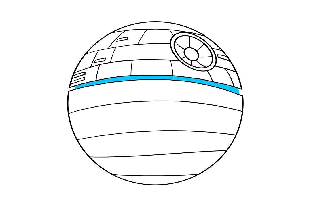 星球大战中的死星怎么画-图8