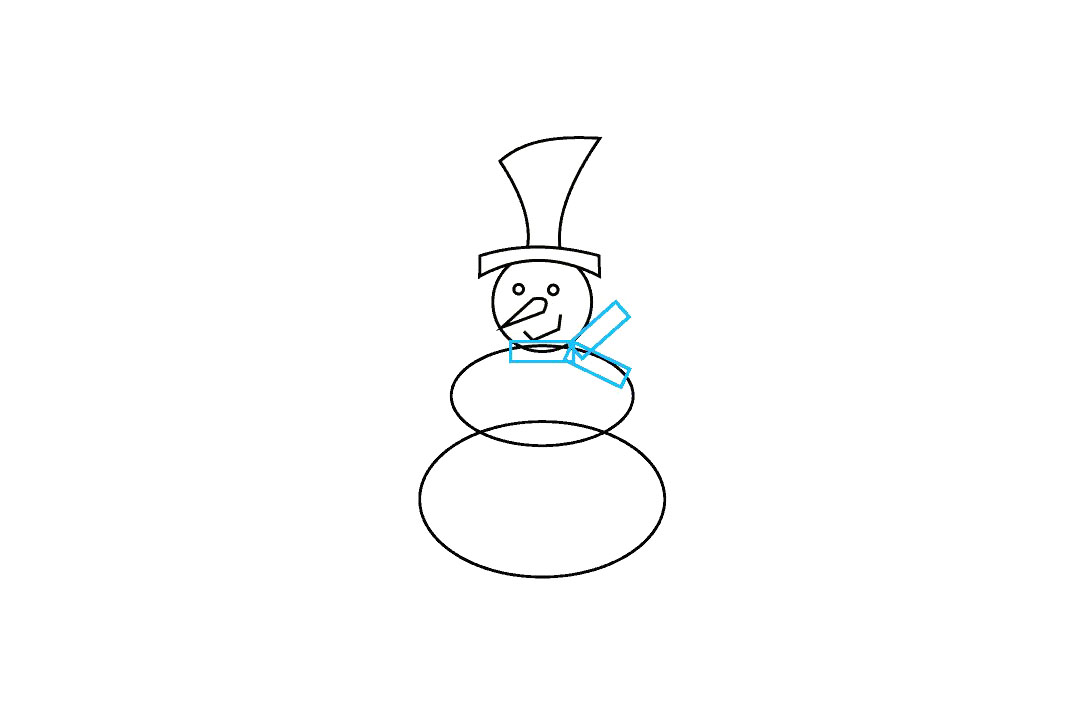 如何画雪人简笔画-图7