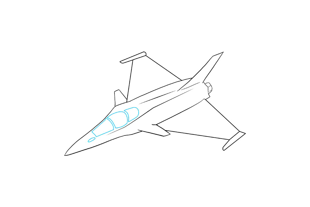 喷气式飞机怎么画-图9