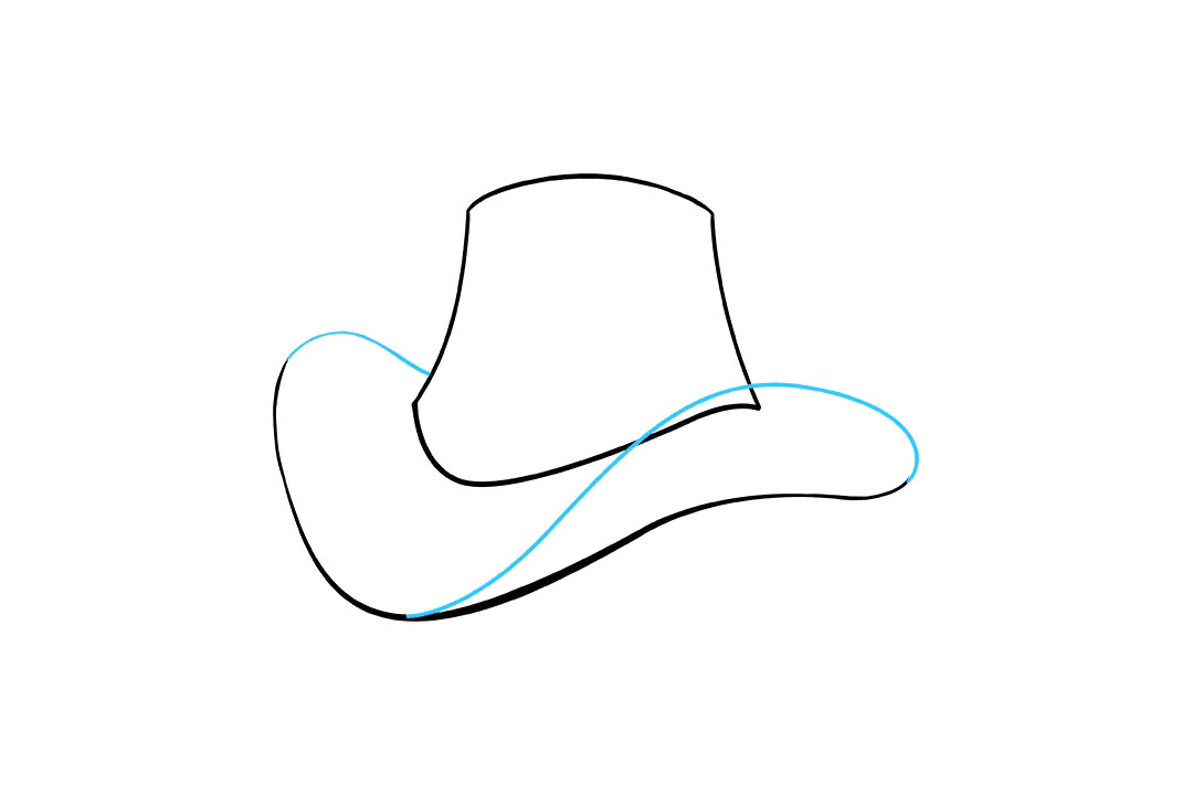 如何画牛仔帽简笔画-图5