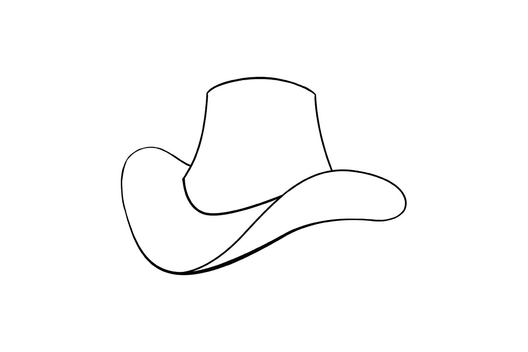 如何画牛仔帽简笔画-图6