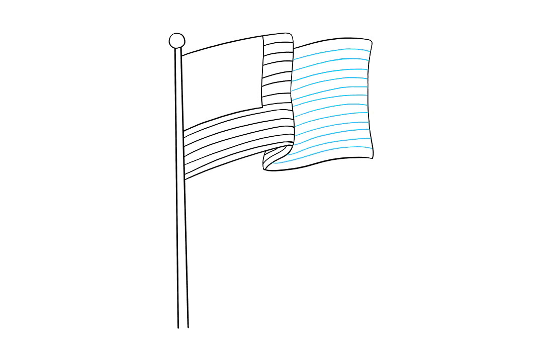 美国国旗怎么画-图8