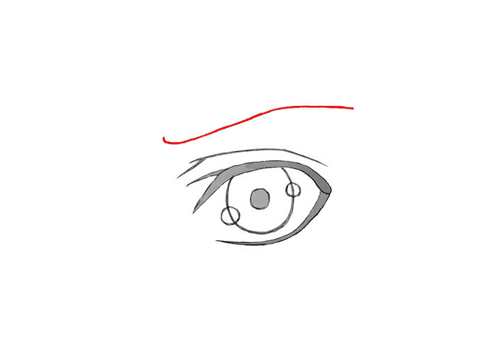 动漫男孩眼睛的画法-图6