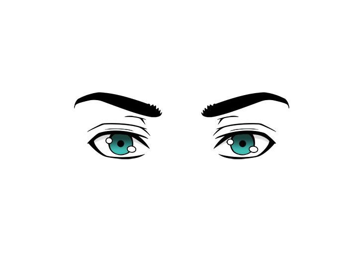 如何画漫画眼睛（人双眼）