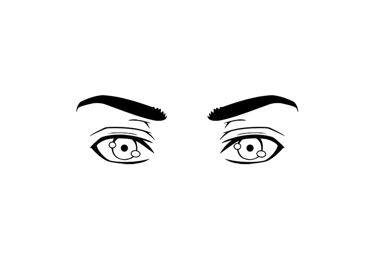 如何画漫画眼睛（人双眼）-图9