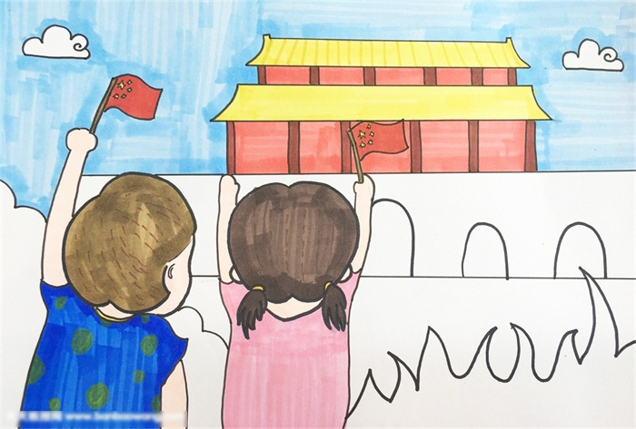 我和我的祖国国画怎么画-图4