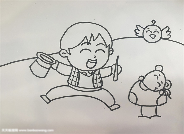 欢庆六一的画怎么画-图1