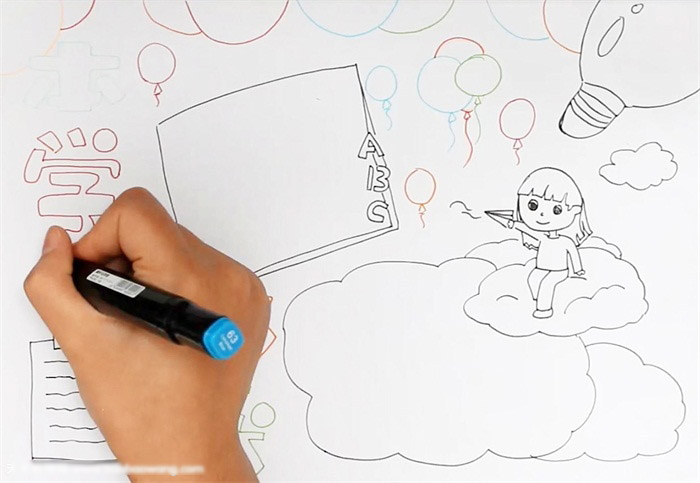 学期总结手抄报-本学期收获-图2