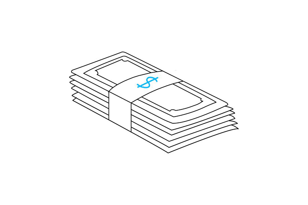 如何画一叠钱的图片-图9