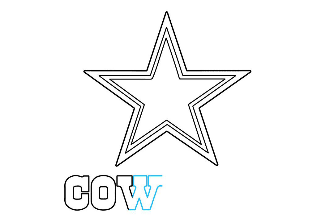 达拉斯牛仔标志怎么画-图6