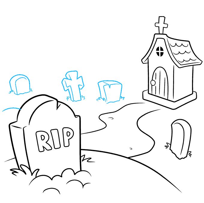 万圣节恐怖场景绘画教程-图6