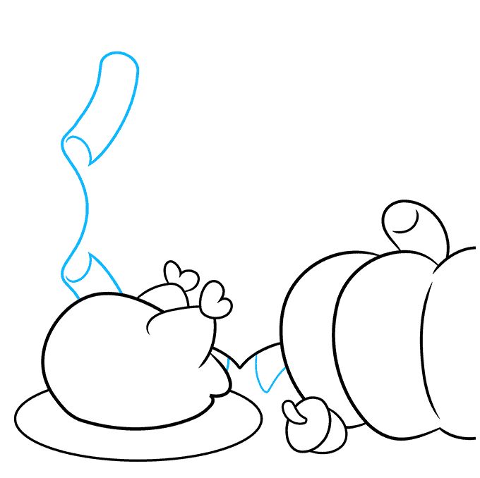 感恩节绘画步骤教程-图4