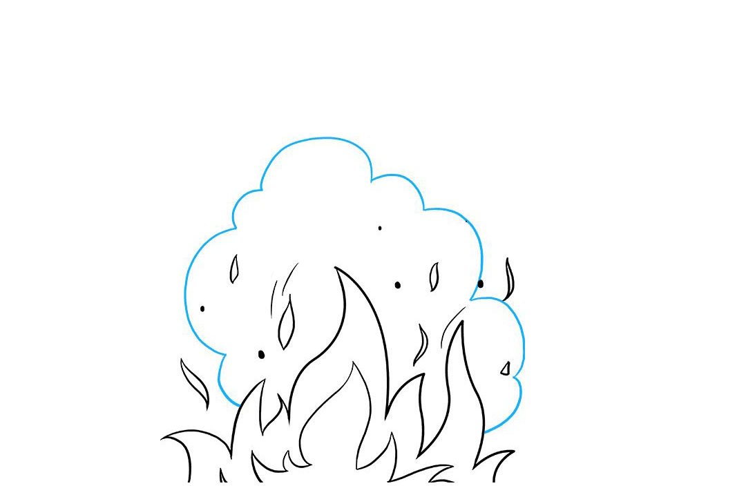 消防安全绘画-火焰和烟雾-图7