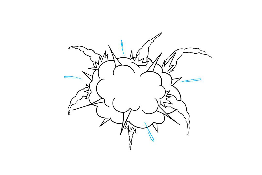 消防安全绘画-物品爆炸怎么画-图8