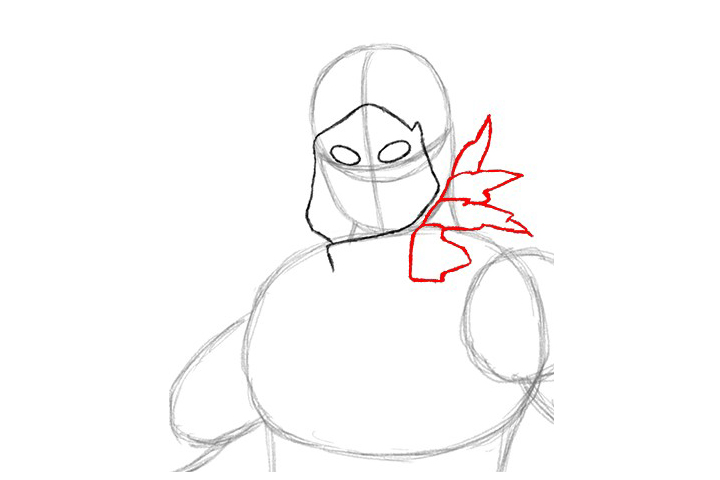 堡垒之夜 乌鸦皮肤的详细画法步骤-图16