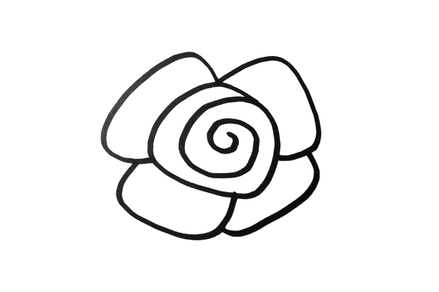 漂亮的花朵怎么画-图2