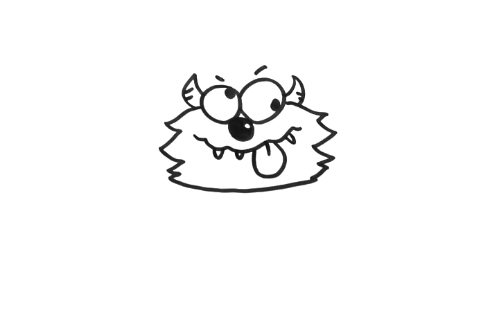 可爱小怪兽怎么画-图3