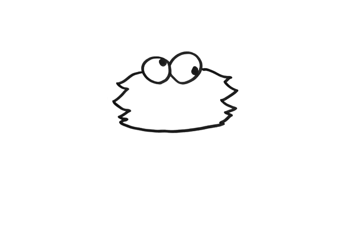 可爱小怪兽怎么画-图2