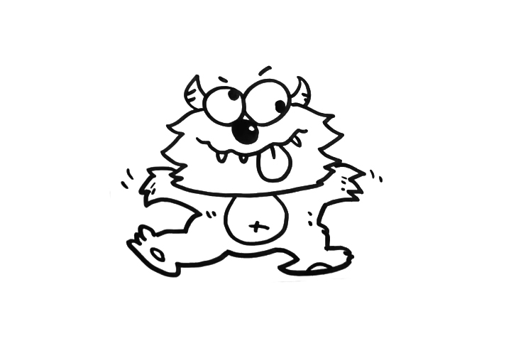 可爱小怪兽怎么画-图5