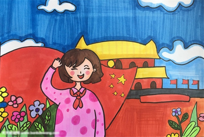 庆祝祖国的画