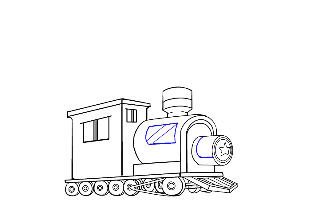 怎样画火车简笔画-图13