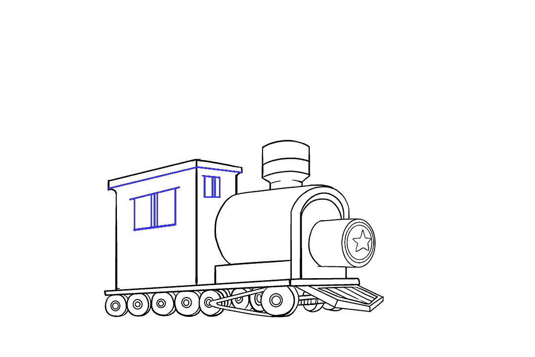 怎样画火车简笔画-图12