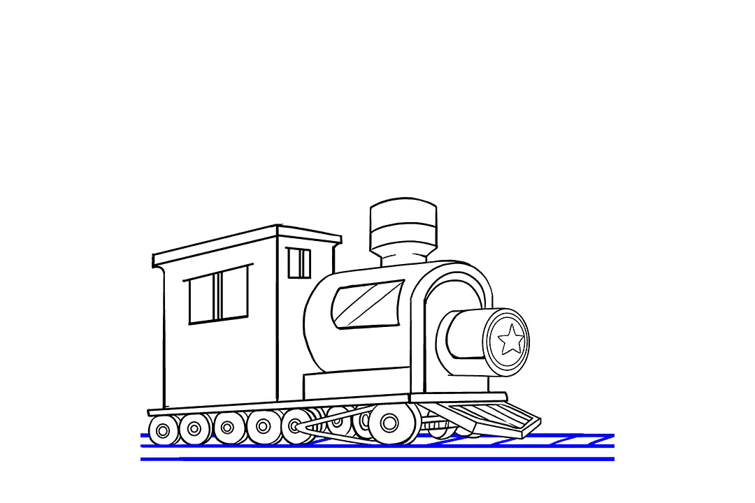 怎样画火车简笔画-图14