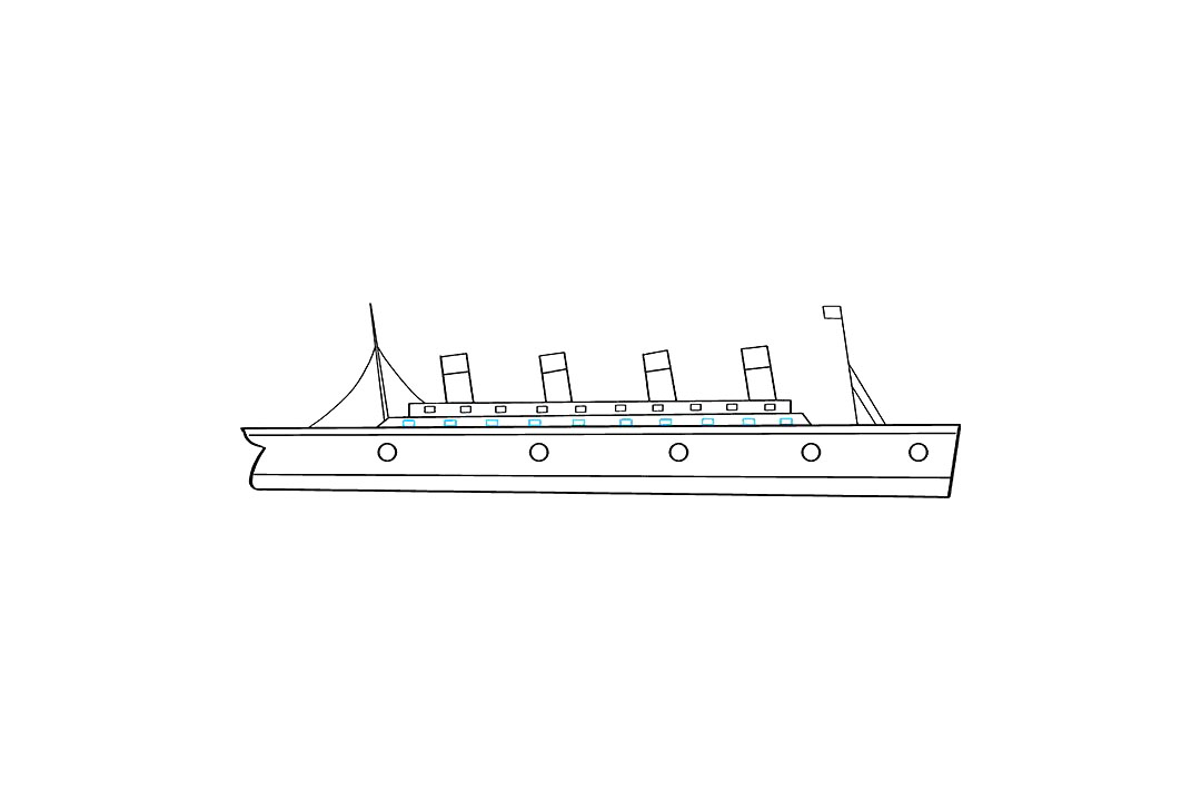 如何画泰坦尼克号-图9