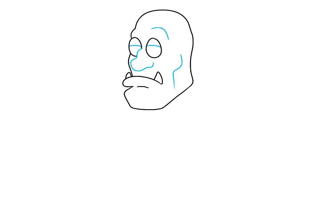 如何画绿巨魔简笔画-图4