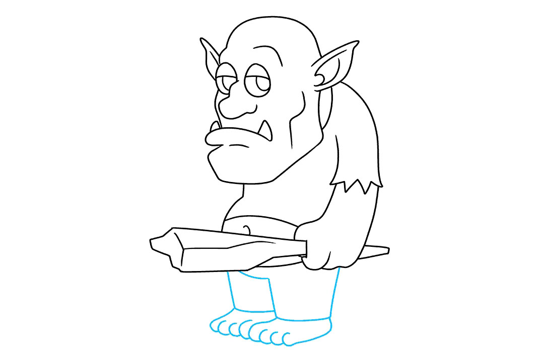 如何画绿巨魔简笔画-图9