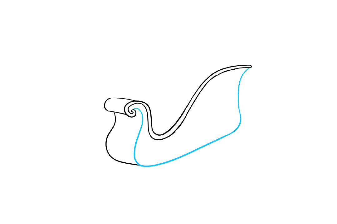 如何画圣诞老人的雪橇-图3