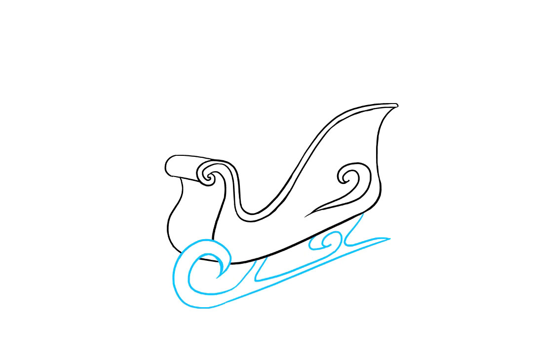 如何画圣诞老人的雪橇-图6