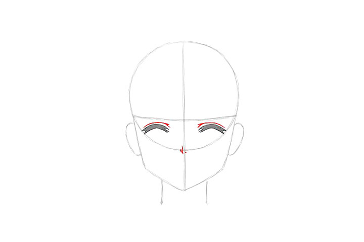 画短发女孩漫画-尴尬表情的画法-图6