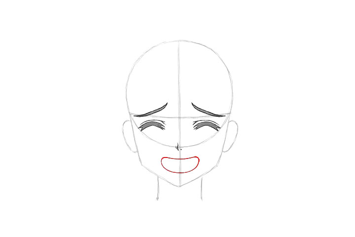 画短发女孩漫画-尴尬表情的画法-图8