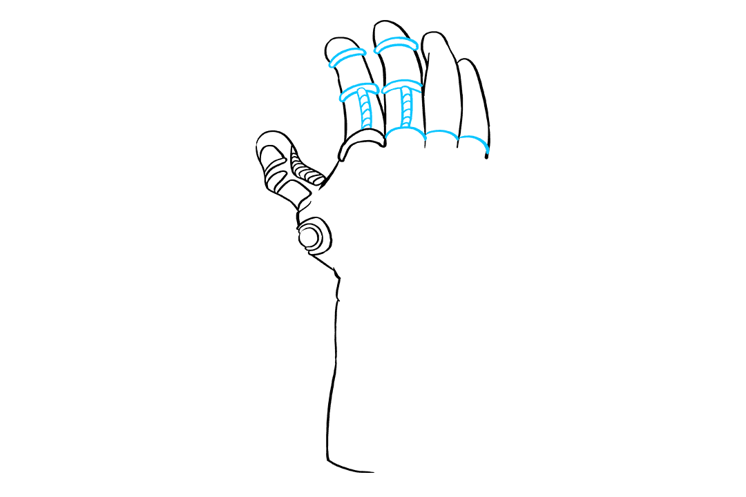 复仇者中无限手套的画法-图5