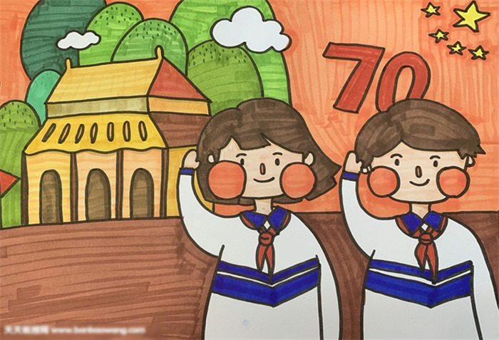 新中国成立为主题的画