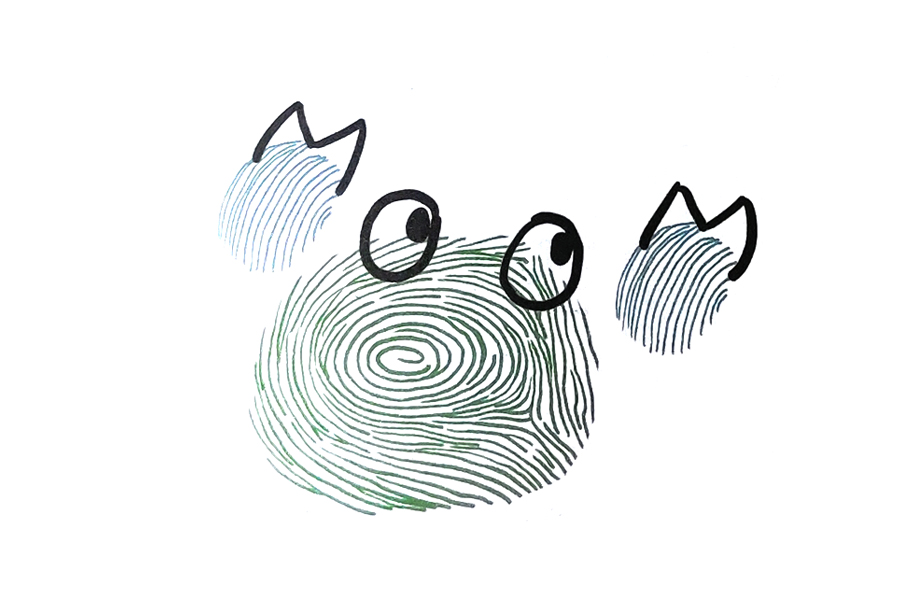 步骤3：画眼睛、钳子。