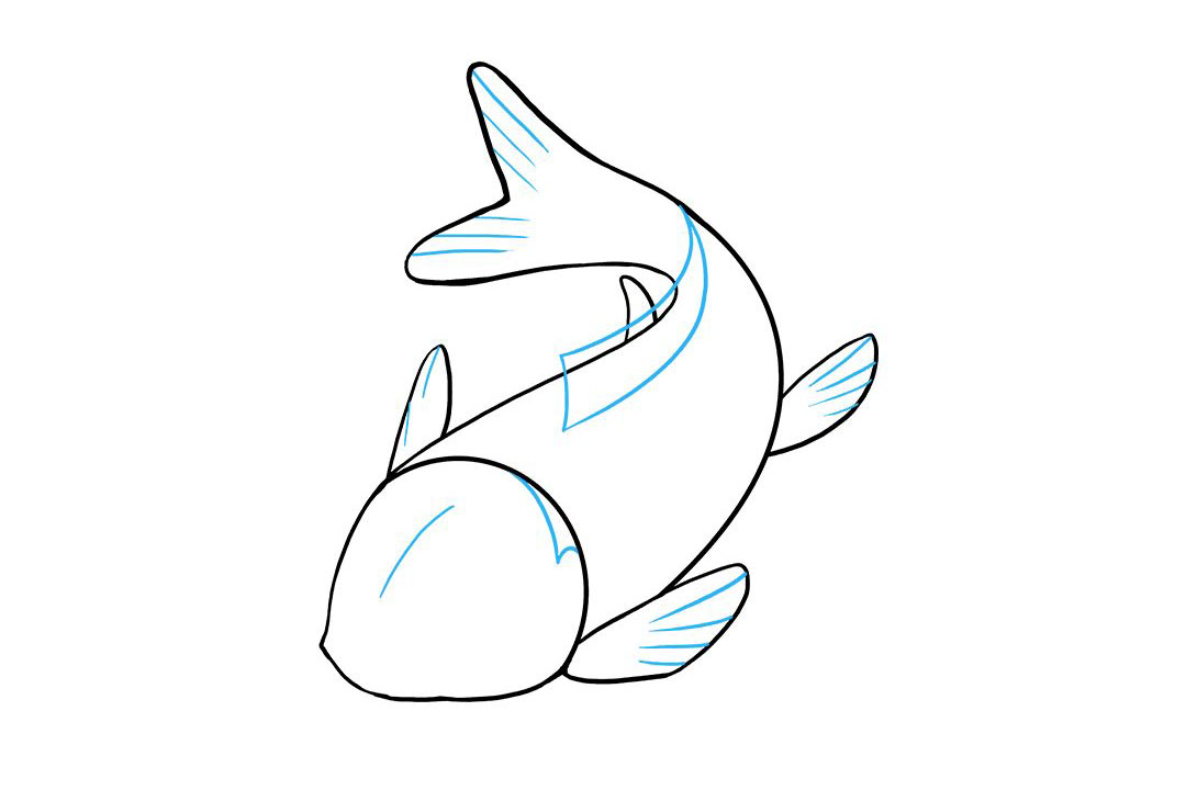 如何画锦鲤鱼简笔画-图7