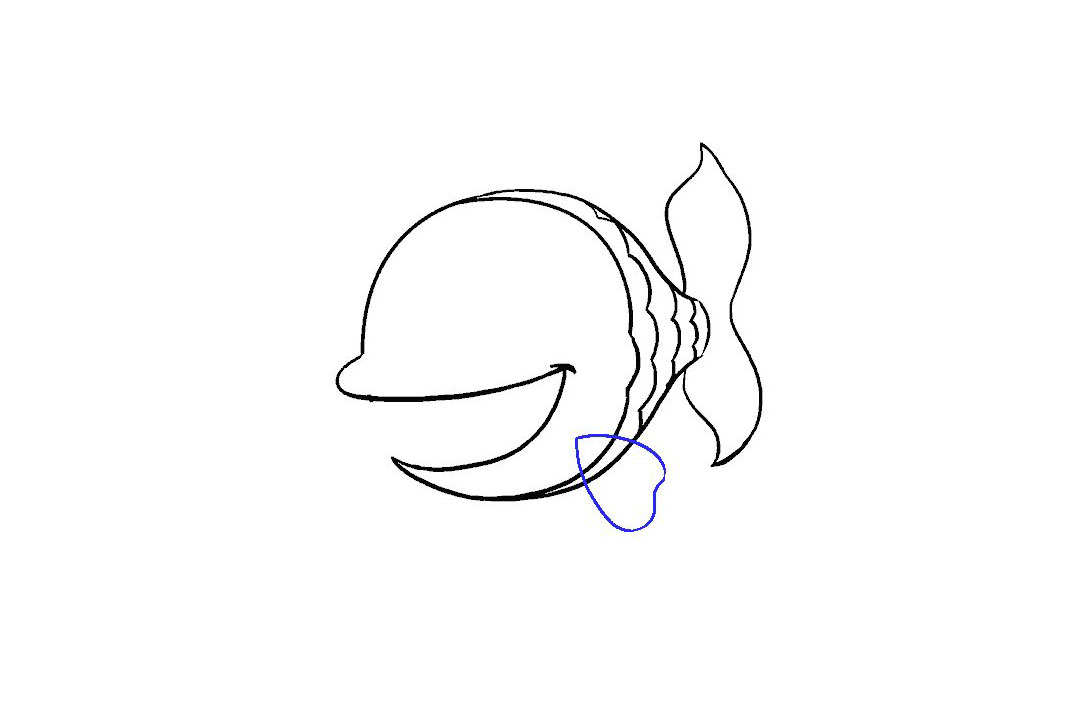 卡通鱼的画法-图9